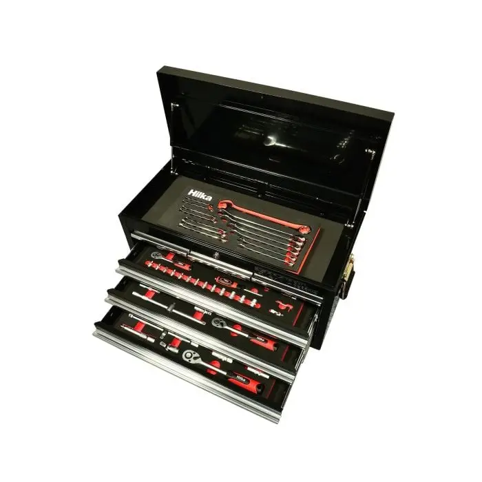 Hilka Tkpe156 Premium 156-Piece Eva-Organized Tool Kit – Professional 6-Drawer Chest 1
