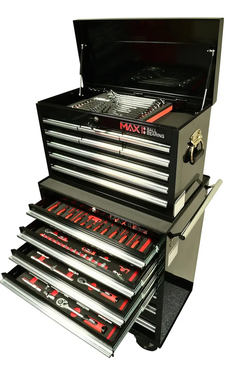 Hilka Tkpe186 Pro Series 186-Piece Eva Tool Kit With 16-Drawer Chest & Rolling Trolley 1