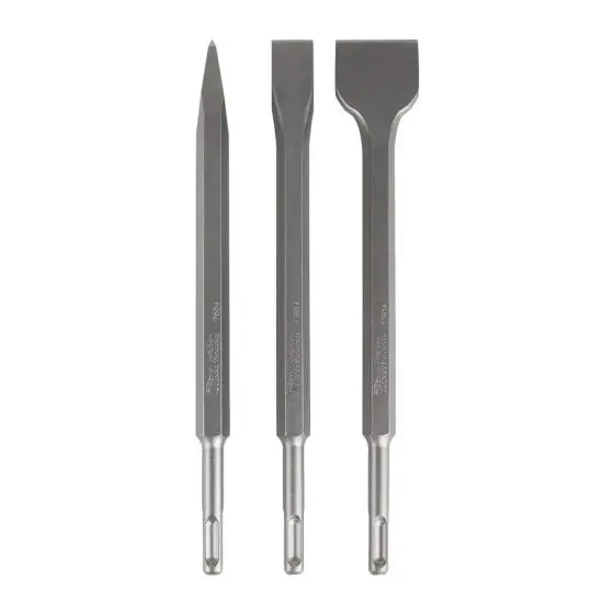 Makita Sds-Plus Chisel Set – 3-Piece Heavy-Duty Masonry Bit Collection 1
