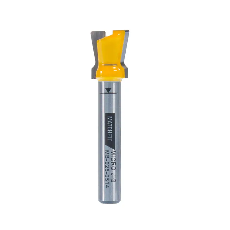 Microjig Matchfit Dovetail Router Bit With 1/4" Shank 1
