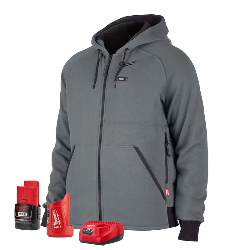 Milwaukee 306G-21 Gray M12 Heated Hoodie System 1