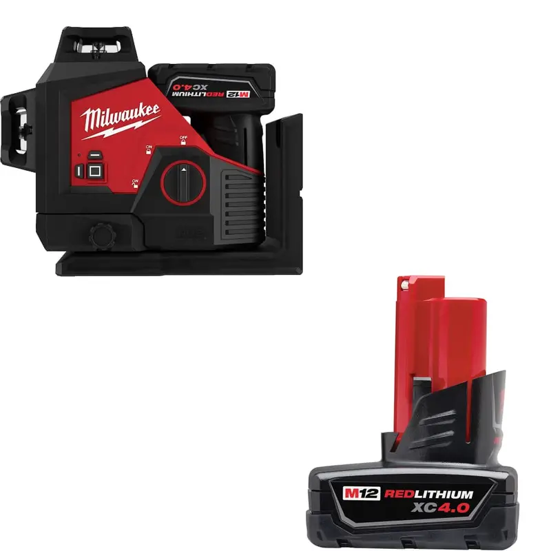Milwaukee 3632-21 M12 Green Laser Kit With Xc4.0 Battery Included 1