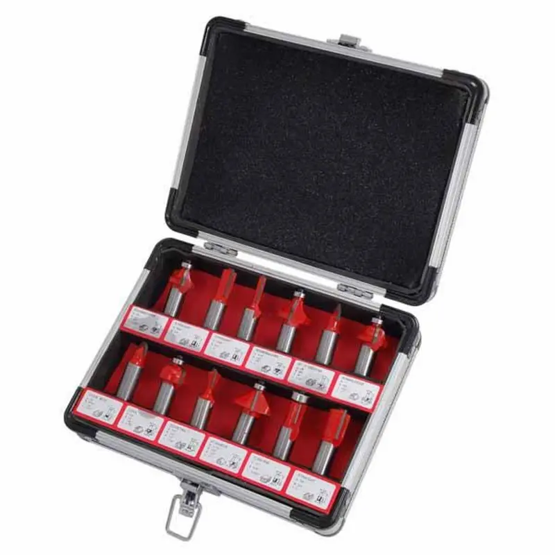 Neilsen Ct0505 12-Piece Router Bit Set – 1/2-Inch Shank 1