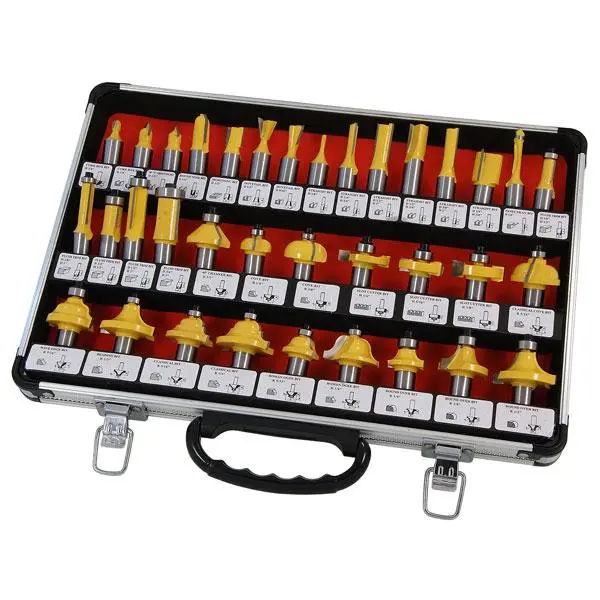 Neilsen Ct0550 35-Piece Router Bit Set – 1/2" Shank, Carbide-Tipped, Woodworking Essentials 1