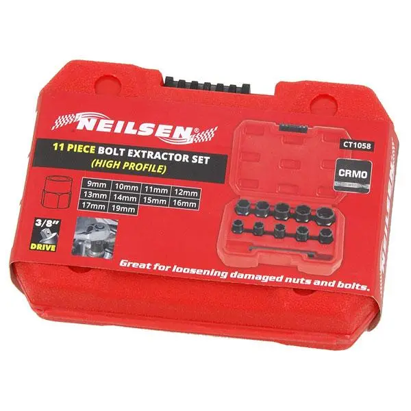 Neilsen Ct1058 11-Piece Bolt Extractor Set For Stripped Or Seized Fasteners 1