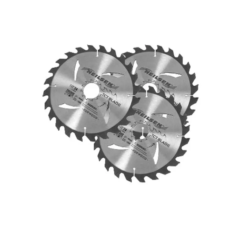Neilsen Ct2519 Triple-Pack 185 Mm Tct Circular Saw Blades – Fine-Finish Cutting 1