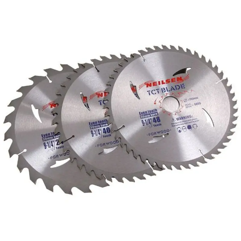 Neilsen Ct2520 Triple-Pack 235 Mm Tct Circular Saw Blades – High-Performance Set 1
