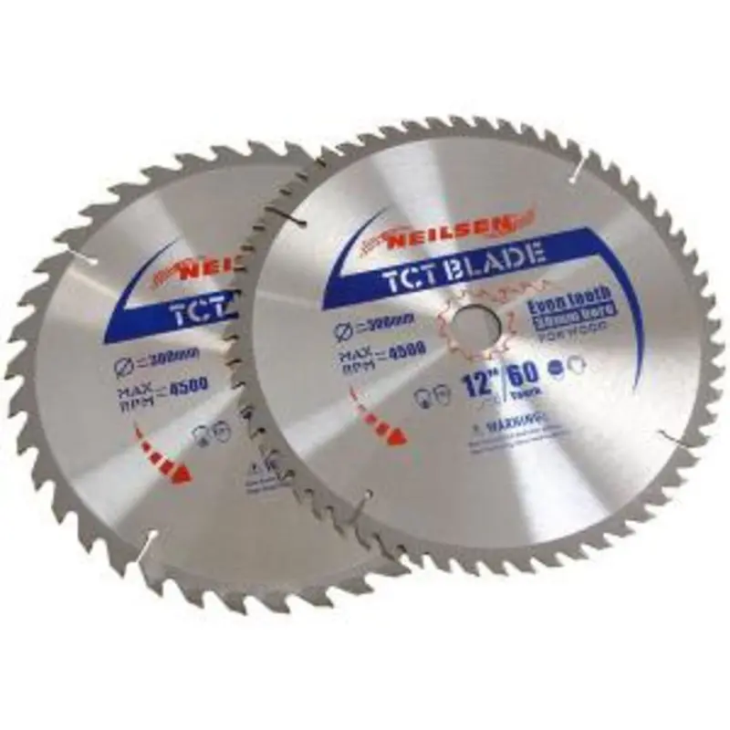Neilsen Ct2522 Twin-Pack 300 Mm Tct Circular Saw Blades – Precision Cutting Set 1
