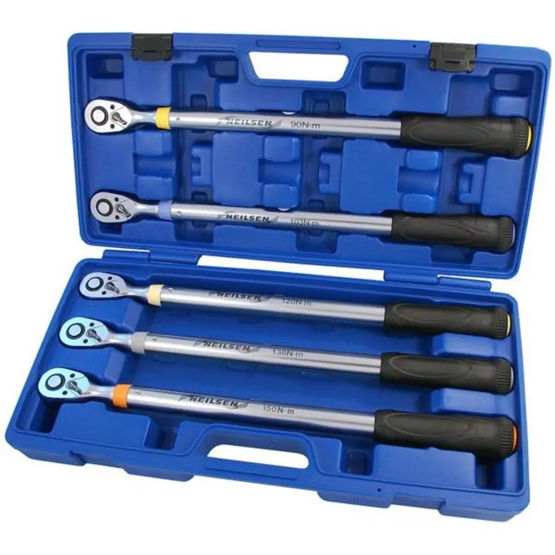 Neilsen Ct2619 5-Piece Adjustable Preset Torque Wrench Set – Calibrated Accuracy 1