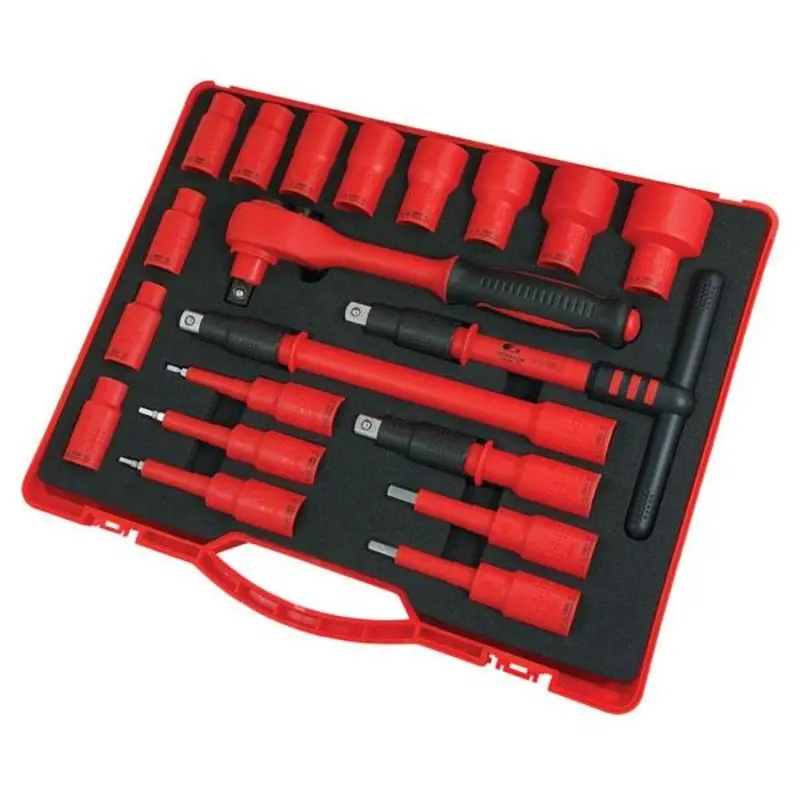 Neilsen Ct2771 20-Piece 1/2" Drive Vde-Rated Socket Set – Certified Safety Tools 1