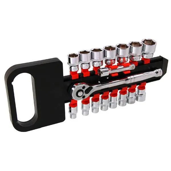 Neilsen Ct2843 17-Piece 3/8-Inch Drive Socket Set – Compact Rail-Displayed Collection 1