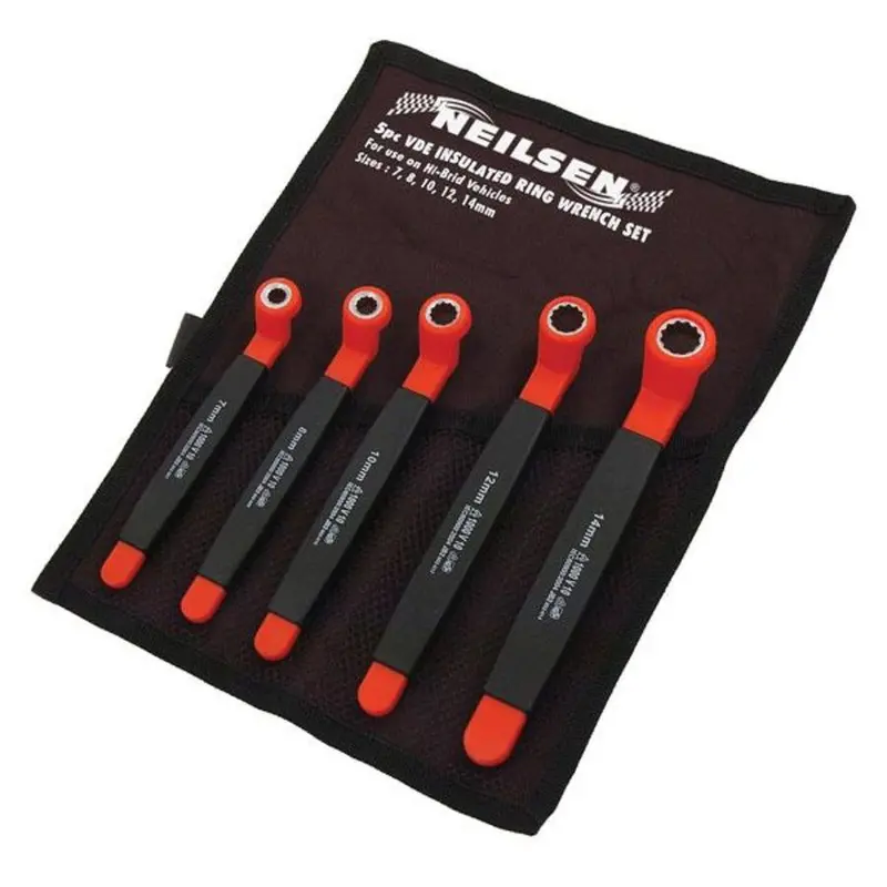 Neilsen Ct3946 5-Piece Vde-Certified Insulated Box-End Ring Wrench Set 1