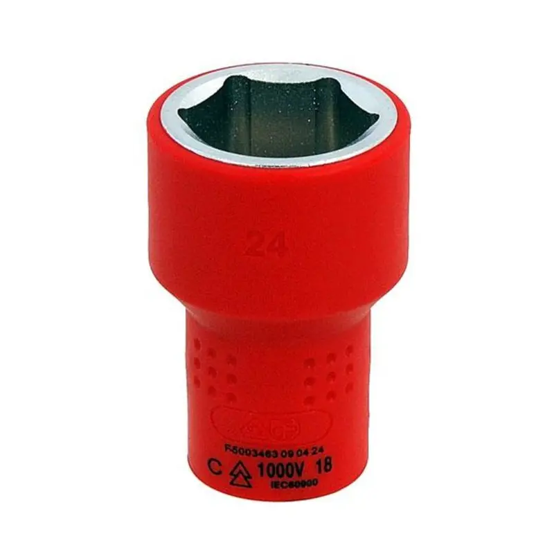 Neilsen Ct4737 Insulated 1/2" Drive Socket – 24Mm, Cat Iii 1000V Rated 1