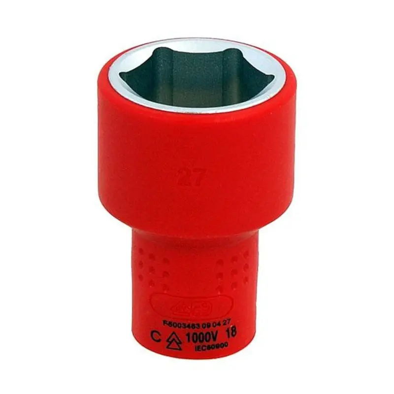 Neilsen Ct4738 Insulated 1/2" Drive Socket – 27Mm, Non-Conductive Housing 1