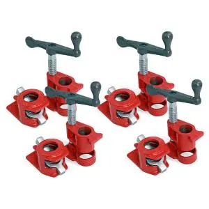 Neilsen Ct5412 Wood Gluing Pipe Clamp Set – 3/4" Diameter, 4-Pack 1