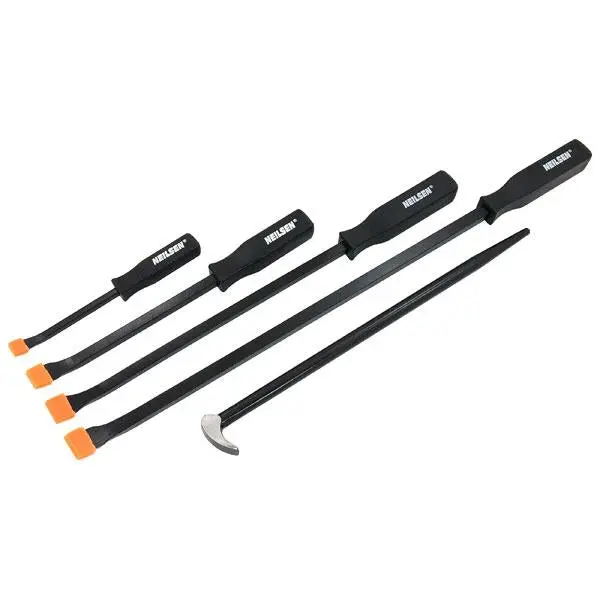 Nielsen Ct0239 5-Piece Pry Bar Set With Ergonomic Black Handles 1