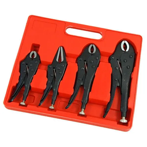 Nielsen Ct0980 4-Piece Locking Pliers Set – High-Carbon Steel 1