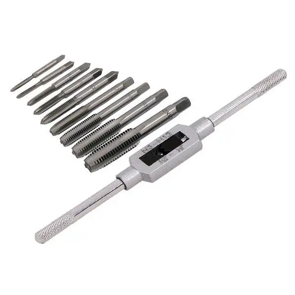 Nielsen Ct1467 10-Piece Metric Tap & Die Rethreading Set – M3 To M12, Black Oxide Finish 1