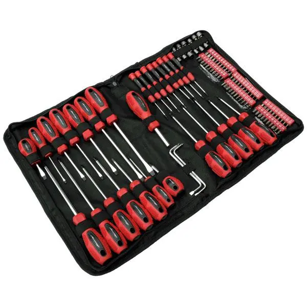 Nielsen Ct2551 106-Piece Screwdriver And Bit Set With Durable Red Storage Pouch 1