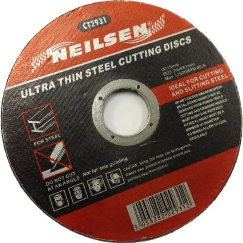 Nielsen Ct2931 Thin Metal Cutting Disc – 115 Mm X 1 Mm X 22.2 Mm 1