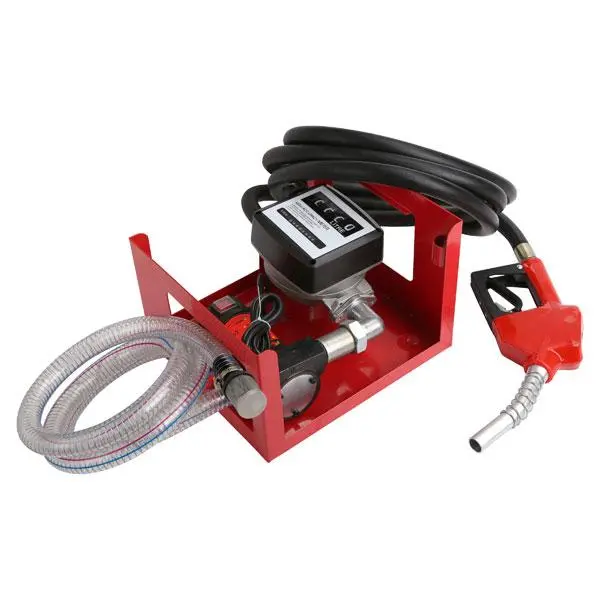 Nielsen Ct5261 12V Diesel Fuel Transfer Pump With Hose, Nozzle, And Digital Flow Meter 1