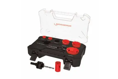 Rothenberger 114202 Plumbers’ Hole Saw Set — Six Sizes: 19–57Mm 1