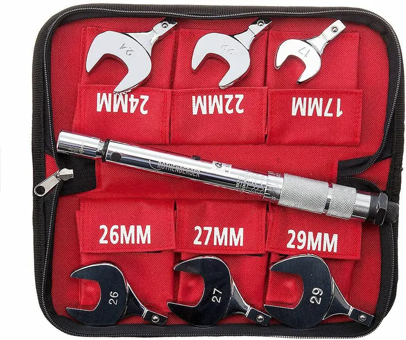 Rothenberger 175001 Adjustable Torque Wrench Set (17–29 Mm) With Carry Bag 1