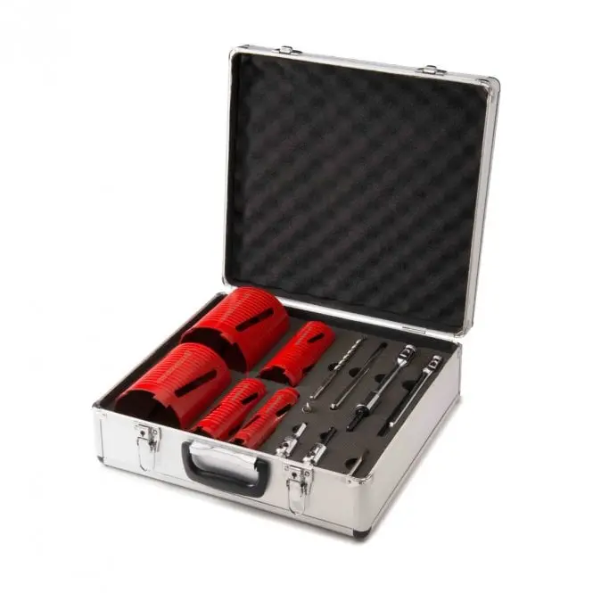 Rothenberger Dry Diamond Core Drill Bit Set – 12-Piece Professional Kit 1