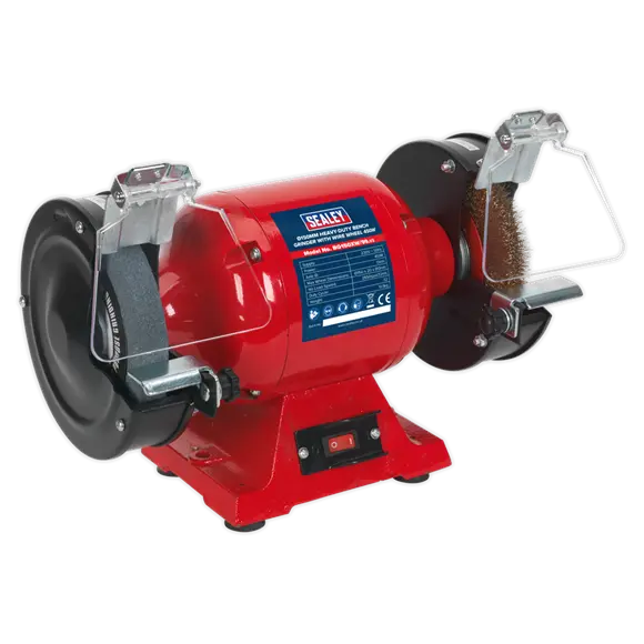Sealey Bg150Xw/99 150Mm Bench Grinder With Wire Wheel – 450W Heavy-Duty 1