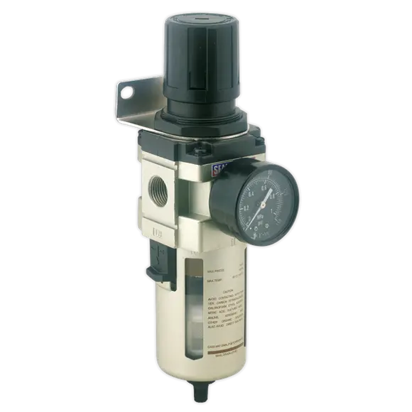 Sealey Sa206Frad Auto-Draining Air Filter & Regulator – 140 Cfm Max Flow 1