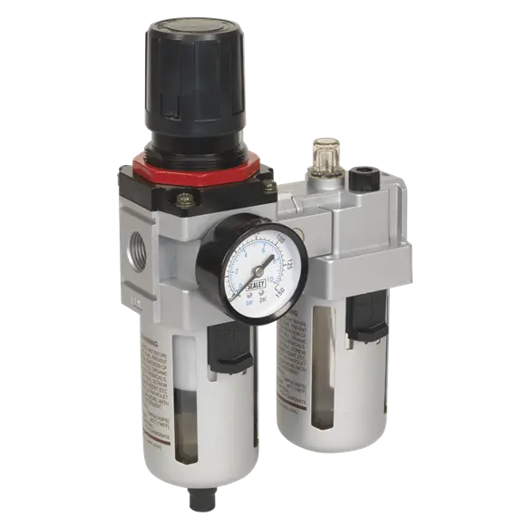 Sealey Sa4001 Frl Triple-Function Unit – High-Flow Air Filter, Regulator & Lubricator 1