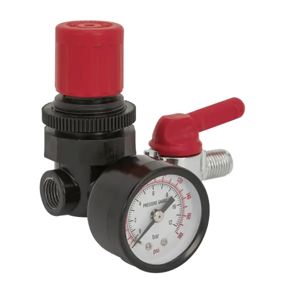 Sealey Sa5/Rg/14 Inline Air Regulator – 1/4" Bsp Female To Male 1