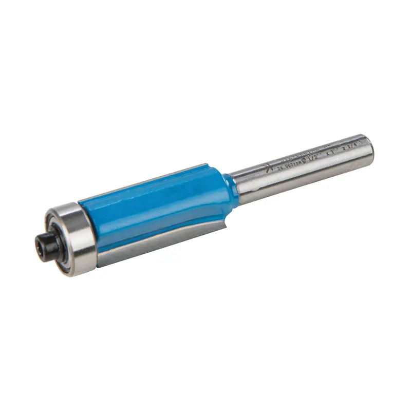 Silverline 1/4" Flush-Trim Router Bit – 1/2" Shank, 1" Cutting Length 1