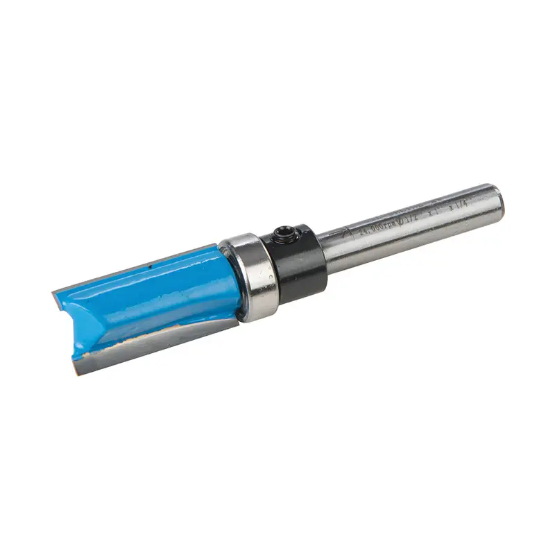 Silverline 1/4" Template Router Bit – 1/2" Shank, 1" Cut, 1/2" Bearing 1