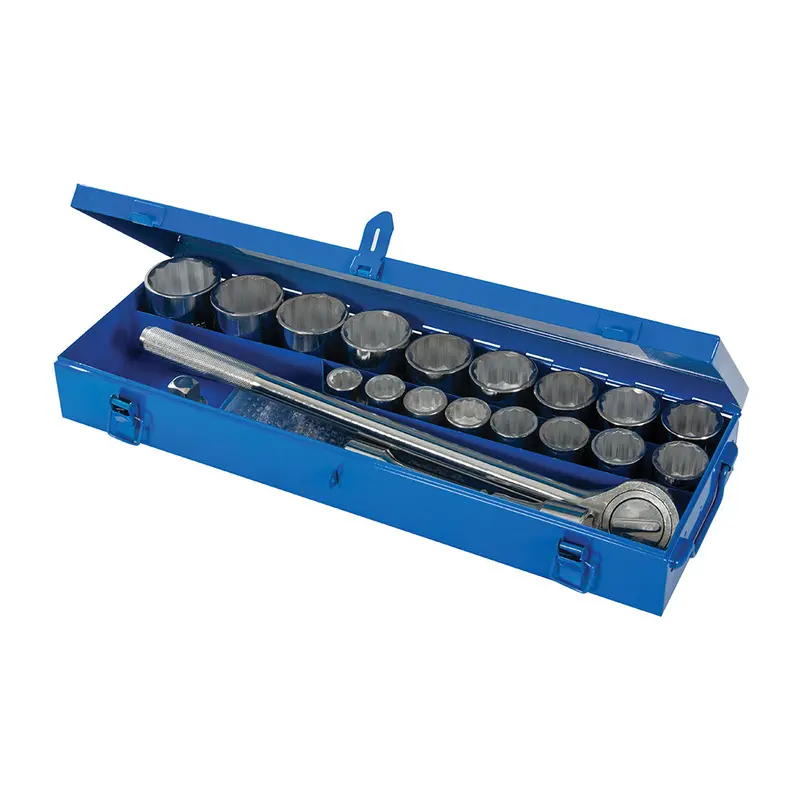 Silverline 3/4-Inch Drive Metric Socket Set – 21-Piece Kit, 19–50Mm Range 1