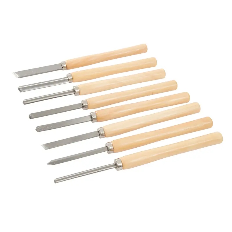 Silverline 303159 Professional 8-Piece Woodturning Chisel Set 1