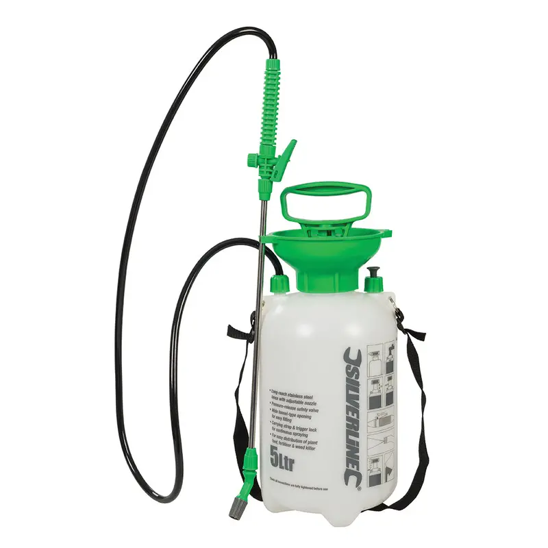 Silverline 5-Litre Manual Pressure Sprayer For Garden Use 1