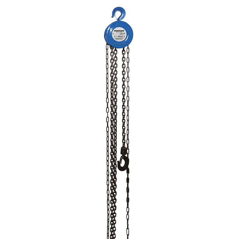 Silverline 633705 Heavy-Duty Chain Block – 1000 Kg Capacity, 2.5 M Lifting Height 1