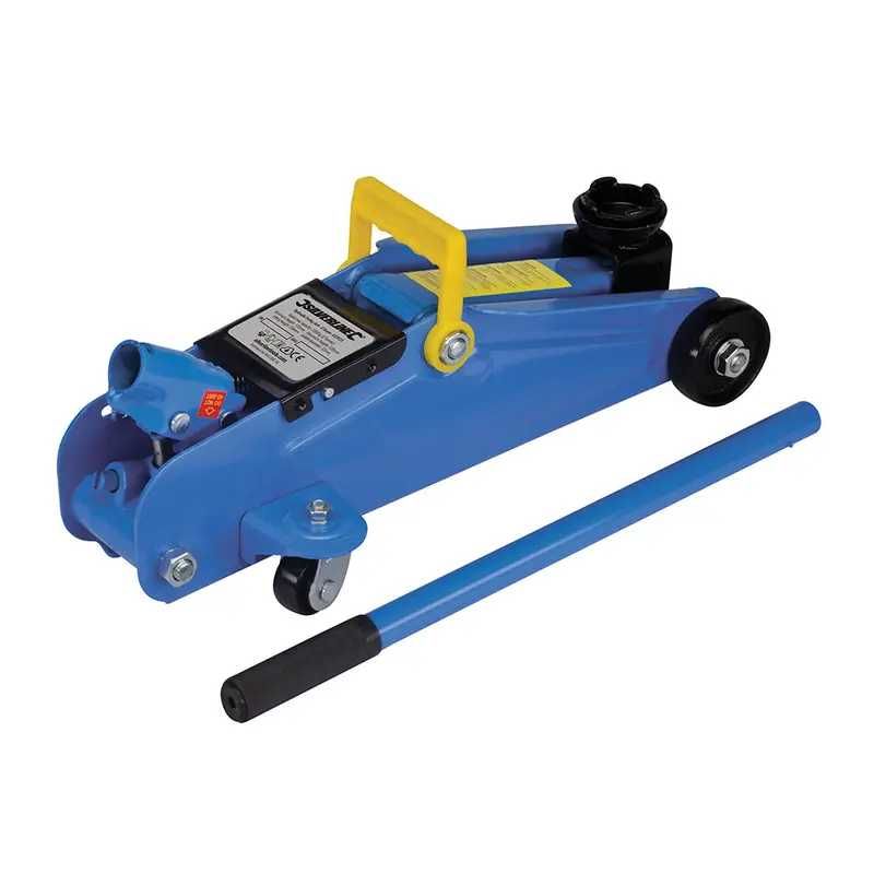 Silverline 633935 2-Tonne Hydraulic Floor Jack – Low-Profile Trolley Design 1
