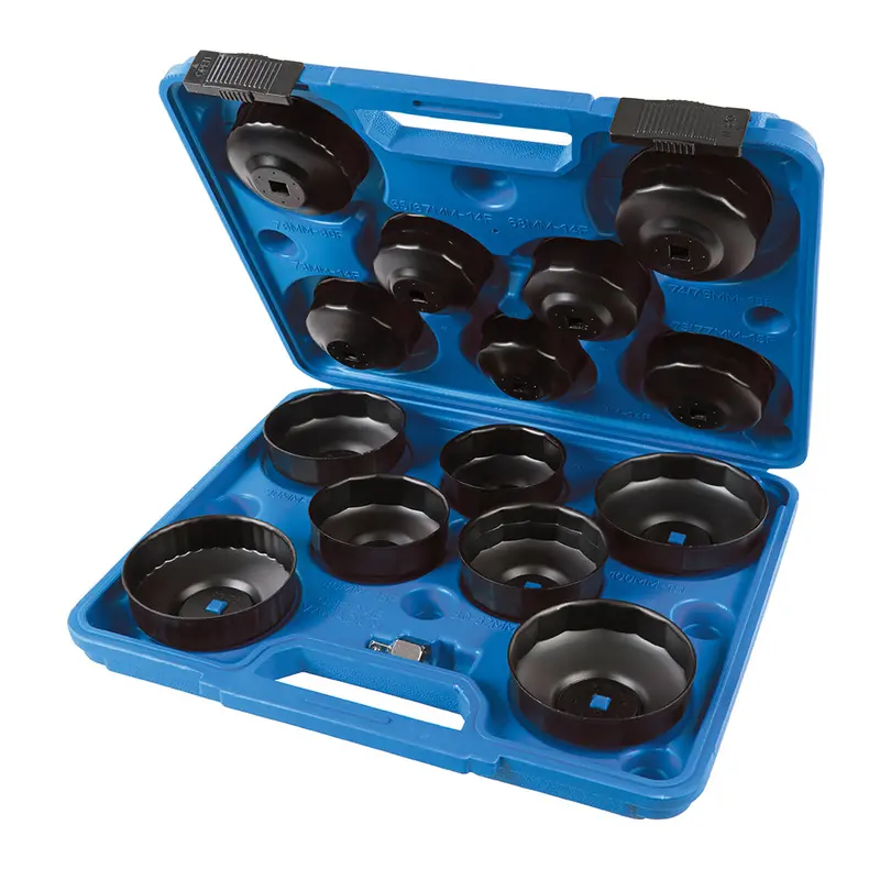 Silverline 952159 15-Piece Oil Filter Wrench Set – 65–93 Mm Range 1