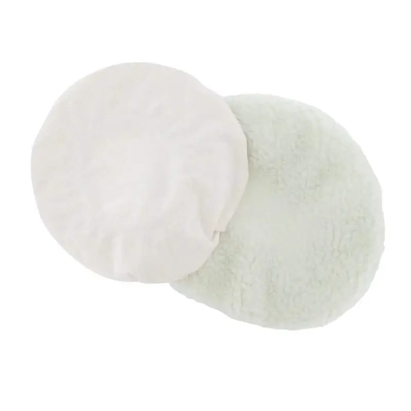 Silverline Polishing Bonnet Kit – 2-Piece Soft-Finish Buffing Pads For Detailing (Model 868845) 1
