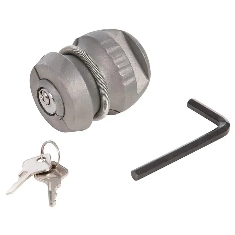 Silverline Trailer Hitch Lock – 50Mm Ball Coupling Security Lock With Reinforced Housing 1