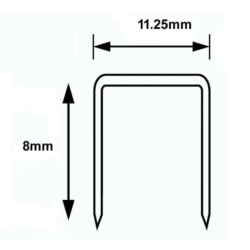 Stanley Heavy-Duty 8Mm Type 53 Staples For Jt21/Tacwise Staplers 1