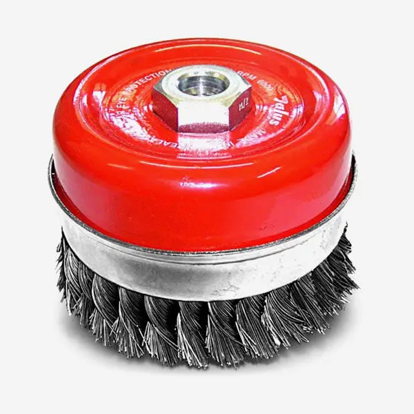 Steel Twist Knot Wire Cup Brush For Surface Cleaning 1