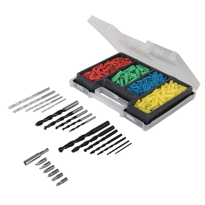 Task 709879 300-Piece Drill Bit And Wall Plug Assortment Set 1