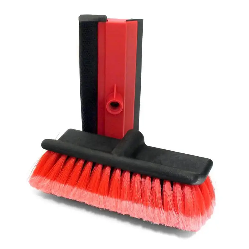 Telescopic Window Cleaning Brush Refill Kit: Brush Head + Squeegee Combo 1