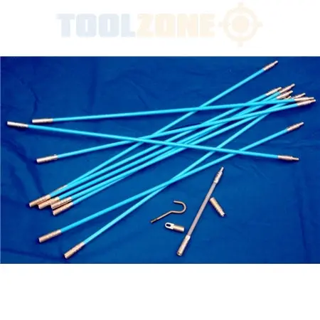 Toolzone 3.3-Meter Cable Threading Kit For Wall Cavities And Conduits 1
