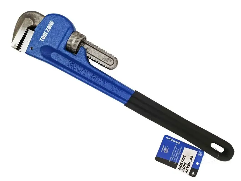 Toolzone Heavy-Duty 24-Inch Pipe Wrench – 600Mm Stillson Style 1