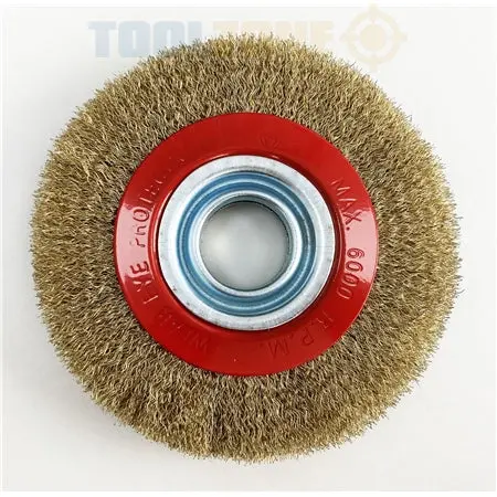 Toolzone Pw064 6-Inch Wire Cup Brush For Bench Grinders – Stainless Steel Filaments 1