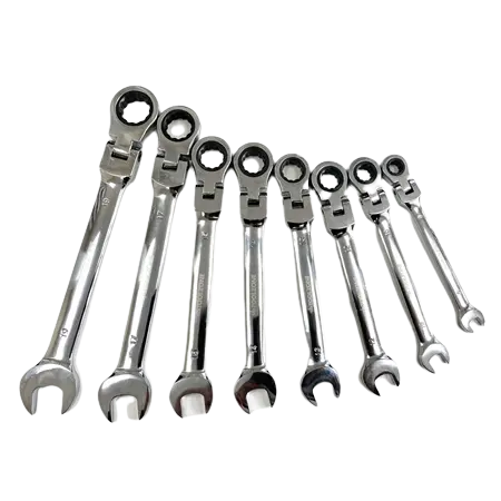 Toolzone Sp128 8-Piece Flexible-Head Ratchet Wrench Set With Storage Case 1